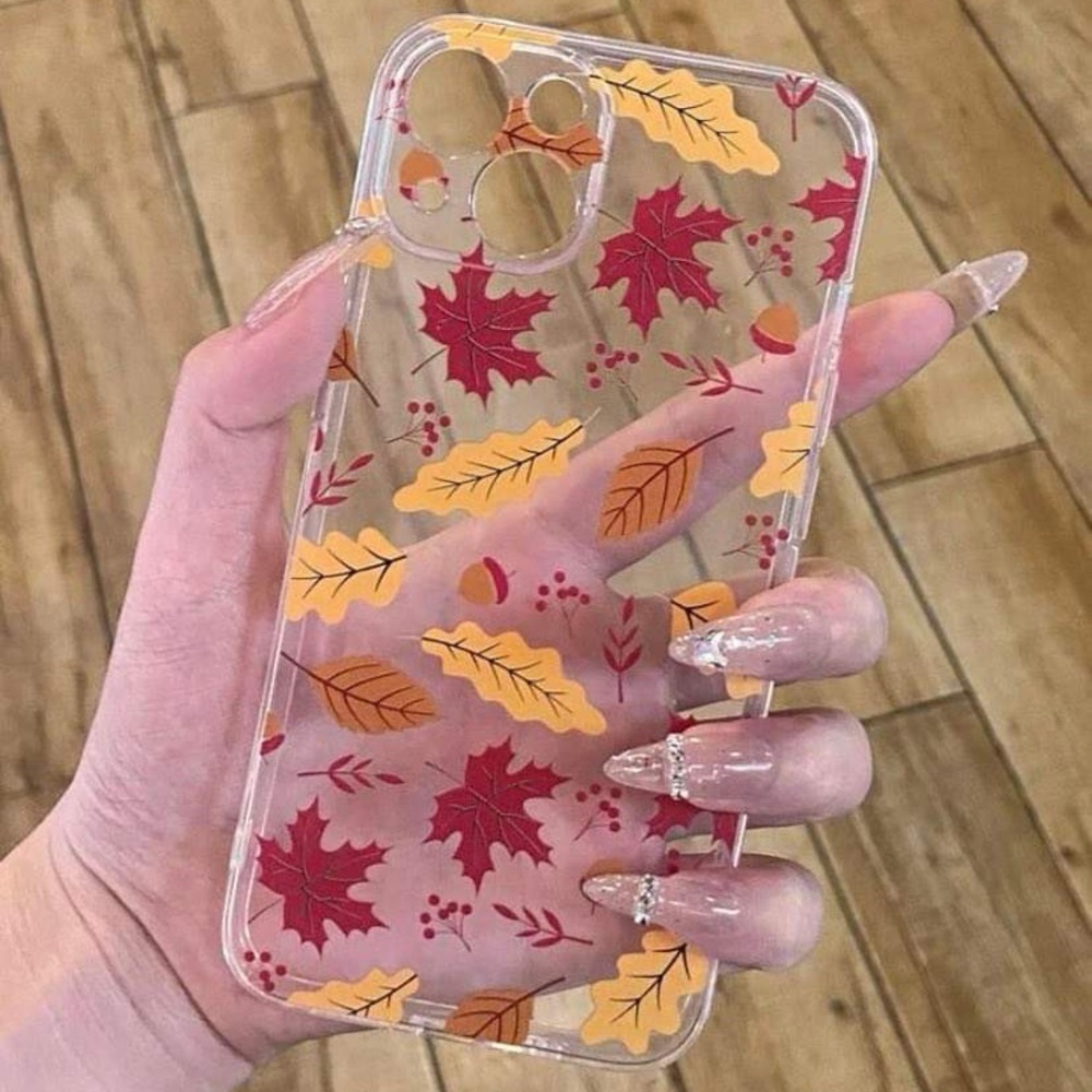 Fall leaf printed phone case for iPhone 14 pro Max